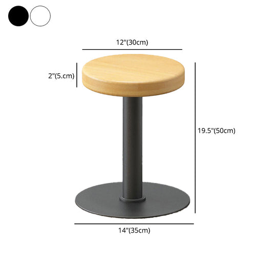 Contemporary Footrest Backless Barstool Matte Finish Home Stool Clearhalo 'Bar Furniture' 'Bar Stools' 'bar_stools' 'furn' 'furn_bar_stools' 'Furniture' 'furniture_bar_stools' 'Kitchen & Dining Furniture' 4769304