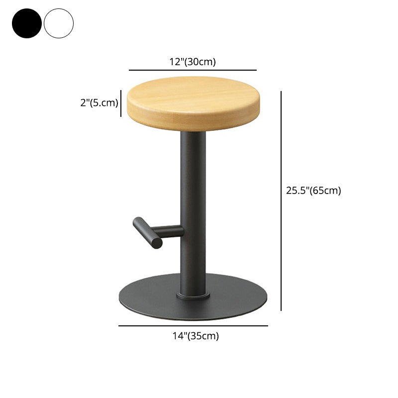 Contemporary Footrest Backless Barstool Matte Finish Home Stool Clearhalo 'Bar Furniture' 'Bar Stools' 'bar_stools' 'furn' 'furn_bar_stools' 'Furniture' 'furniture_bar_stools' 'Kitchen & Dining Furniture' 4769307