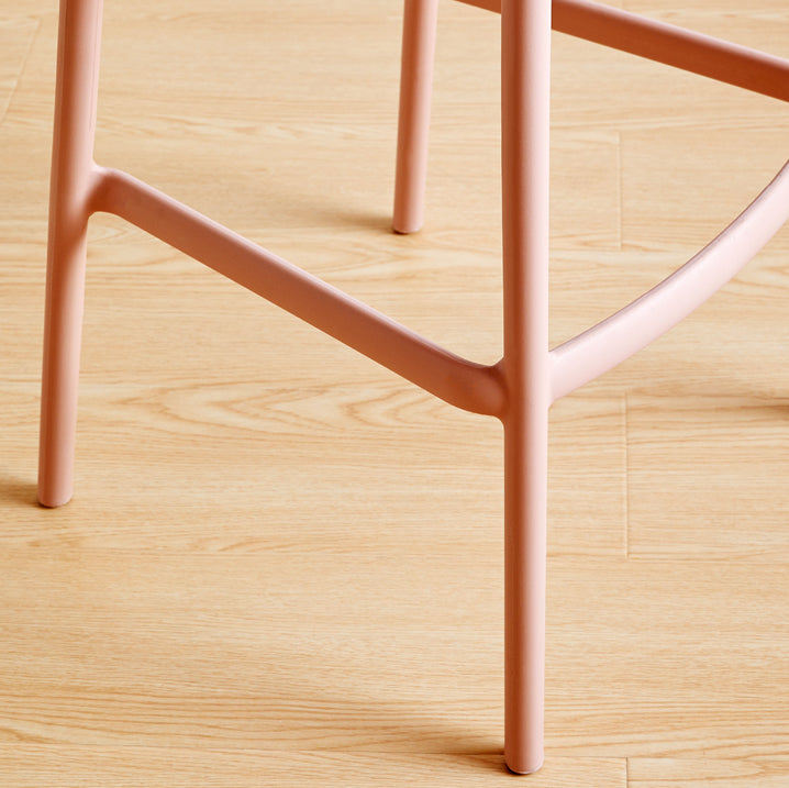Plastic Contemporary Kitchen Dining Room Arm Stool Low Back Bar Stool Clearhalo 'Bar Furniture' 'Bar Stools' 'bar_stools' 'Furniture' 'furniture_bar_stools' 'Kitchen & Dining Furniture' 4769327