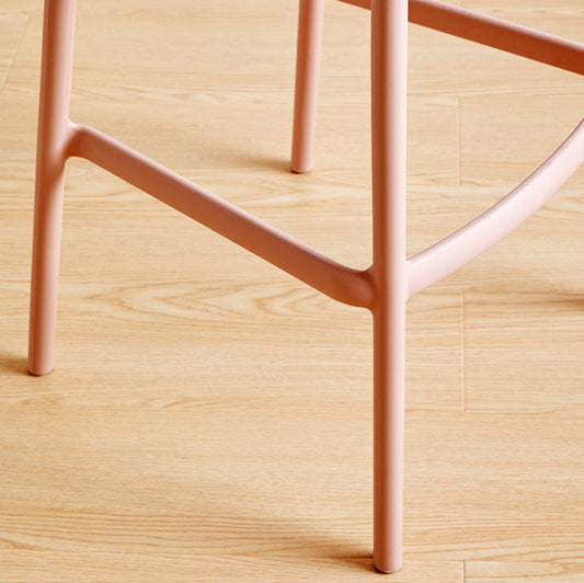Plastic Contemporary Kitchen Dining Room Arm Stool Low Back Bar Stool Clearhalo 'Bar Furniture' 'Bar Stools' 'bar_stools' 'Furniture' 'furniture_bar_stools' 'Kitchen & Dining Furniture' 4769327
