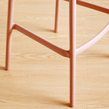 Plastic Contemporary Kitchen Dining Room Arm Stool Low Back Bar Stool Clearhalo 'Bar Furniture' 'Bar Stools' 'bar_stools' 'Furniture' 'furniture_bar_stools' 'Kitchen & Dining Furniture' 4769327