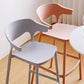 Plastic Contemporary Kitchen Dining Room Arm Stool Low Back Bar Stool Clearhalo 'Bar Furniture' 'Bar Stools' 'bar_stools' 'Furniture' 'furniture_bar_stools' 'Kitchen & Dining Furniture' 4769328