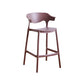 Plastic Contemporary Kitchen Dining Room Arm Stool Low Back Bar Stool Coffee 1 Piece Counter Stool(26"H) Clearhalo 'Bar Furniture' 'Bar Stools' 'bar_stools' 'Furniture' 'furniture_bar_stools' 'Kitchen & Dining Furniture' 4769344