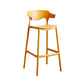Plastic Contemporary Kitchen Dining Room Arm Stool Low Back Bar Stool Ginger 1 Piece Bar Stool(30"H) Clearhalo 'Bar Furniture' 'Bar Stools' 'bar_stools' 'Furniture' 'furniture_bar_stools' 'Kitchen & Dining Furniture' 4769374