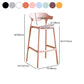 Plastic Contemporary Kitchen Dining Room Arm Stool Low Back Bar Stool Clearhalo 'Bar Furniture' 'Bar Stools' 'bar_stools' 'Furniture' 'furniture_bar_stools' 'Kitchen & Dining Furniture' 4769378