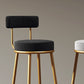 Nordic Glam Style Bar Stool Round Counter Bar Stool with Metal Legs Clearhalo 'Bar Furniture' 'Bar Stools' 'bar_stools' 'furn' 'furn_bar_stools' 'Furniture' 'furniture_bar_stools' 'Kitchen & Dining Furniture' 4769388