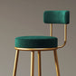 Nordic Glam Style Bar Stool Round Counter Bar Stool with Metal Legs Clearhalo 'Bar Furniture' 'Bar Stools' 'bar_stools' 'furn' 'furn_bar_stools' 'Furniture' 'furniture_bar_stools' 'Kitchen & Dining Furniture' 4769391