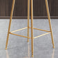 Nordic Glam Bar Stool Round Counter Bar-Stool with Metal Legs Clearhalo 'Bar Furniture' 'Bar Stools' 'bar_stools' 'furn' 'furn_bar_stools' 'Furniture' 'furniture_bar_stools' 'Kitchen & Dining Furniture' 4769404