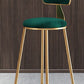 Nordic Glam Bar Stool Round Counter Bar-Stool with Metal Legs Clearhalo 'Bar Furniture' 'Bar Stools' 'bar_stools' 'furn' 'furn_bar_stools' 'Furniture' 'furniture_bar_stools' 'Kitchen & Dining Furniture' 4769406