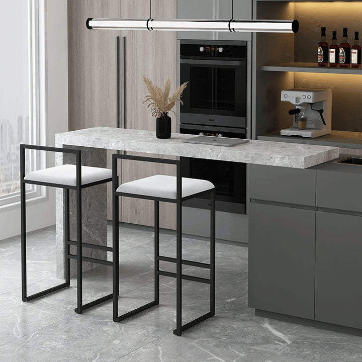 Contemporary Bar and Counter Stool Low Back Stool with Sled Base Clearhalo 'Bar Furniture' 'Bar Stools' 'bar_stools' 'furn' 'furn_bar_stools' 'Furniture' 'furniture_bar_stools' 'Kitchen & Dining Furniture' 4769434
