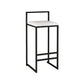 Contemporary Bar and Counter Stool Low Back Stool with Sled Base White 1 Piece Bar Stool(30"H) Clearhalo 'Bar Furniture' 'Bar Stools' 'bar_stools' 'furn' 'furn_bar_stools' 'Furniture' 'furniture_bar_stools' 'Kitchen & Dining Furniture' 4769448