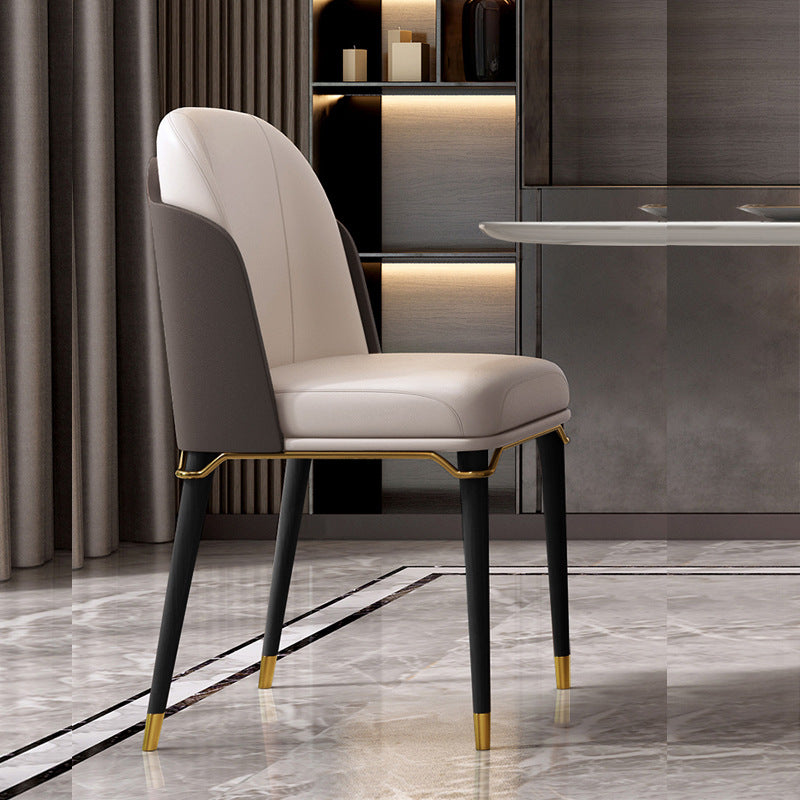 Luxury 1/2/3/4/5/6/8/9 Pieces Dining Set Sintered Stone Dining Table with Leather Chairs Clearhalo 'Dining Room Sets' 'Dining Tables & Seating' 'dining_room_set' 'furn' 'furn_dining_room_set' 'Furniture' 'furniture_dining_room_set' 'Kitchen & Dining Furniture' 4769492