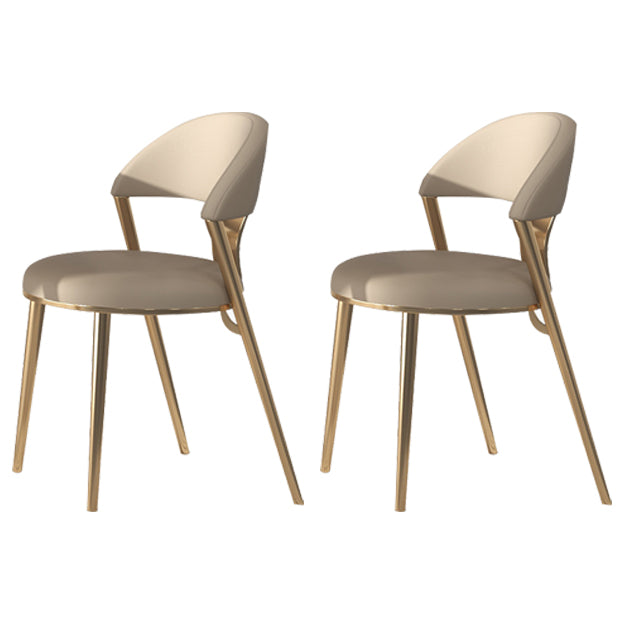 Luxury 1/2/5/7 Pieces Dining Set Sintered Stone Top Dining Table with Leather Chairs 2 Grey Chairs Clearhalo 'Dining Room Sets' 'Dining Tables & Seating' 'dining_room_set' 'furn' 'furn_dining_room_set' 'Furniture' 'furniture_dining_room_set' 'Kitchen & Dining Furniture' 4769543