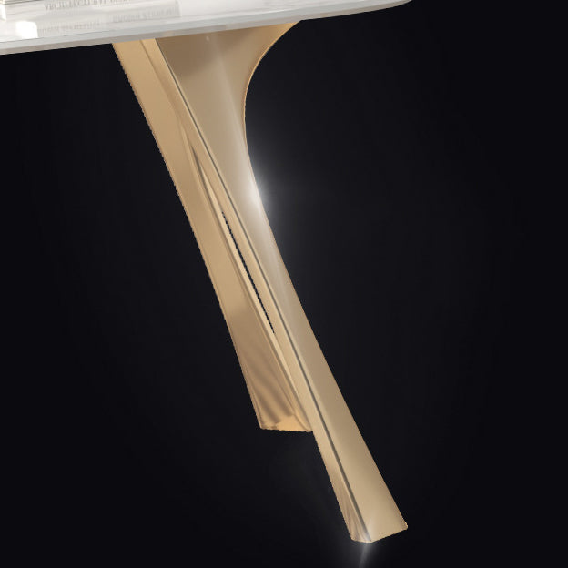 Luxury 1/2/5/7 Pieces Dining Set Sintered Stone Top Dining Table with Leather Chairs Clearhalo 'Dining Room Sets' 'Dining Tables & Seating' 'dining_room_set' 'furn' 'furn_dining_room_set' 'Furniture' 'furniture_dining_room_set' 'Kitchen & Dining Furniture' 4769550