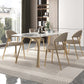 Luxury 1/2/5/7 Pieces Dining Set Sintered Stone Top Dining Table with Leather Chairs Clearhalo 'Dining Room Sets' 'Dining Tables & Seating' 'dining_room_set' 'furn' 'furn_dining_room_set' 'Furniture' 'furniture_dining_room_set' 'Kitchen & Dining Furniture' 4769552