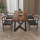 Modern 1/2/5 Pieces Dining Set Solid Wood Dining Table Set for Home Use 5 Pieces: Table, 4 Chairs Clearhalo 'Dining Room Sets' 'Dining Tables & Seating' 'dining_room_set' 'furn' 'furn_dining_room_set' 'Furniture' 'furniture_dining_room_set' 'Kitchen & Dining Furniture' 4769560