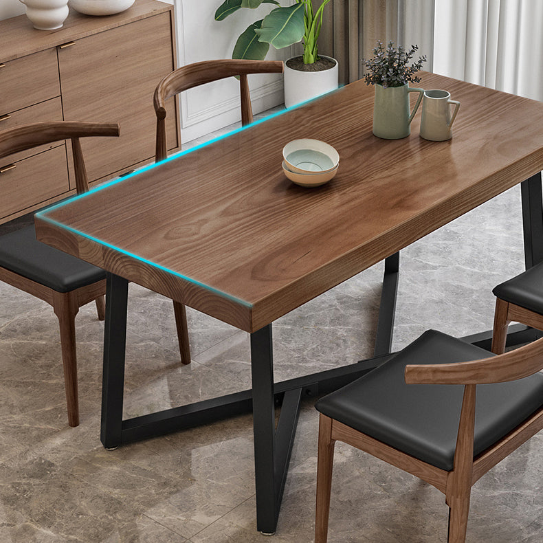 Modern 1/2/5 Pieces Dining Set Solid Wood Dining Table Set for Home Use Clearhalo 'Dining Room Sets' 'Dining Tables & Seating' 'dining_room_set' 'furn' 'furn_dining_room_set' 'Furniture' 'furniture_dining_room_set' 'Kitchen & Dining Furniture' 4769569