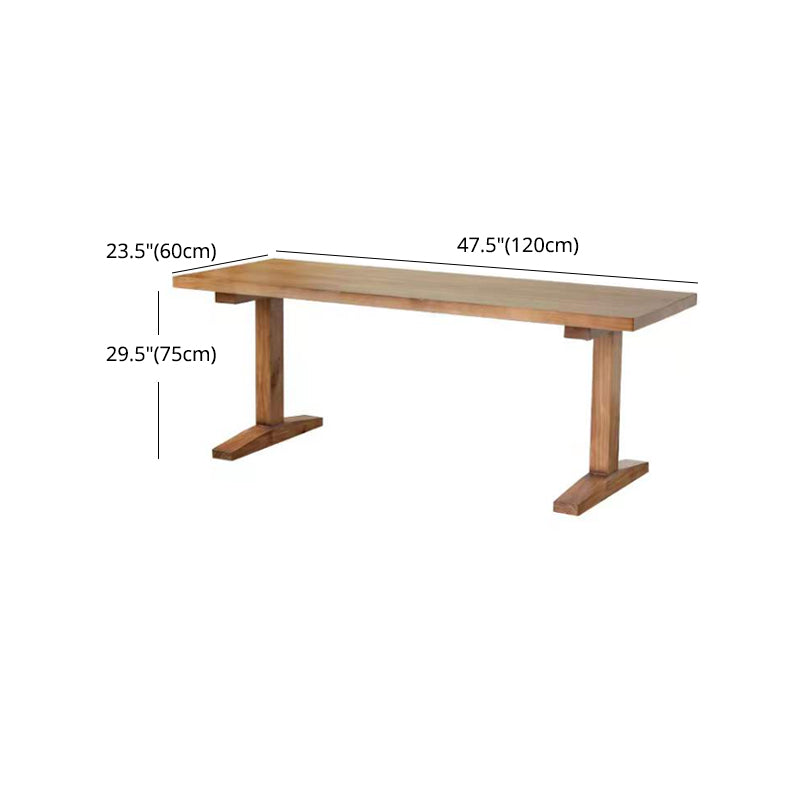 Modern 1/2/3/5 Pieces Beige Dinette Set Pine Wood Rectangle Dining Table Set Clearhalo 'Dining Room Sets' 'Dining Tables & Seating' 'dining_room_set' 'furn' 'furn_dining_room_set' 'Furniture' 'furniture_dining_room_set' 'Kitchen & Dining Furniture' 4769623