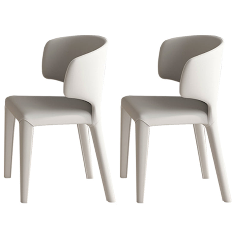 Nordic 1/2/5/6/7 Pieces Dining Set Sintered Stone Top Dining Table with Leather Chairs 2 White Chairs Clearhalo 'Dining Room Sets' 'Dining Tables & Seating' 'dining_room_set' 'furn' 'furn_dining_room_set' 'Furniture' 'furniture_dining_room_set' 'Kitchen & Dining Furniture' 4769632