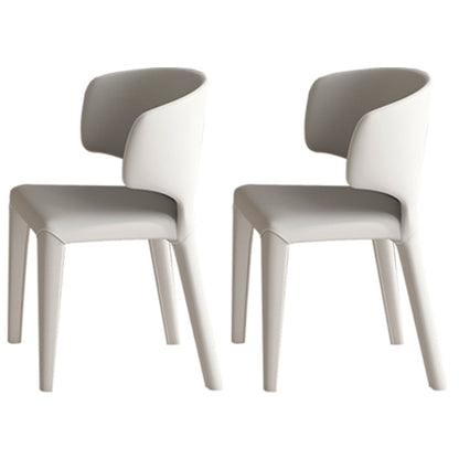 Nordic 1/2/5/6/7 Pieces Dining Set Sintered Stone Top Dining Table with Leather Chairs 2 White Chairs Clearhalo 'Dining Room Sets' 'Dining Tables & Seating' 'dining_room_set' 'furn' 'furn_dining_room_set' 'Furniture' 'furniture_dining_room_set' 'Kitchen & Dining Furniture' 4769632