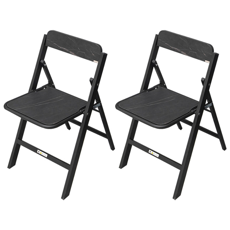 Modern 1/2/5/7 Pieces Foldable Dinette Set Black Wood Dining Table Set for Kitchen 2 Black Chairs Clearhalo 'Dining Room Sets' 'Dining Tables & Seating' 'dining_room_set' 'furn' 'furn_dining_room_set' 'Furniture' 'furniture_dining_room_set' 'Kitchen & Dining Furniture' 4769645