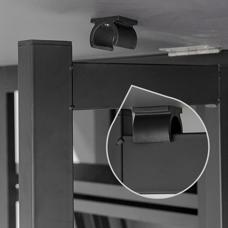 Modern 1/2/5/7 Pieces Foldable Dinette Set Black Wood Dining Table Set for Kitchen Clearhalo 'Dining Room Sets' 'Dining Tables & Seating' 'dining_room_set' 'furn' 'furn_dining_room_set' 'Furniture' 'furniture_dining_room_set' 'Kitchen & Dining Furniture' 4769650