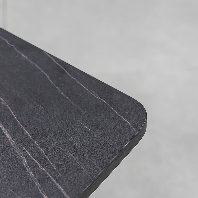 Modern 1/2/5/7 Pieces Foldable Dinette Set Black Wood Dining Table Set for Kitchen Clearhalo 'Dining Room Sets' 'Dining Tables & Seating' 'dining_room_set' 'furn' 'furn_dining_room_set' 'Furniture' 'furniture_dining_room_set' 'Kitchen & Dining Furniture' 4769651