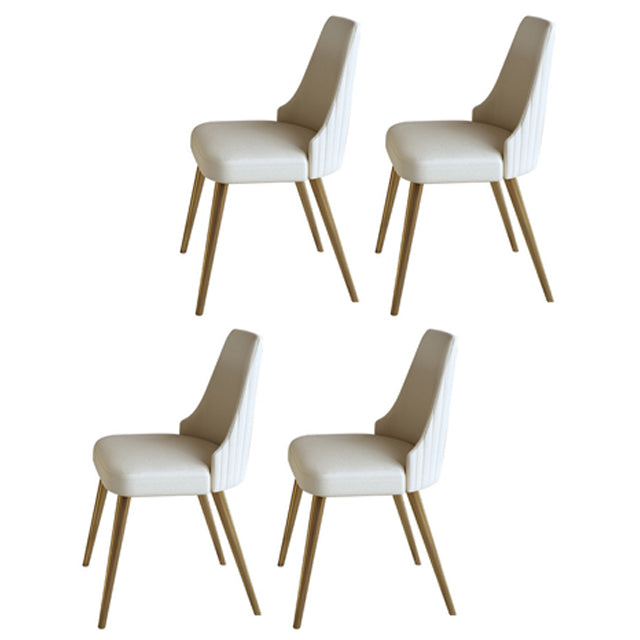 Glam 1/3/4/5 Pieces Dining Set Rectangle Sintered Stone Dining Table Set 4 Beige Chairs Clearhalo 'Dining Room Sets' 'Dining Tables & Seating' 'dining_room_set' 'furn' 'furn_dining_room_set' 'Furniture' 'furniture_dining_room_set' 'Kitchen & Dining Furniture' 4769660