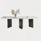 Designer Style 1/3/4/5/6 Pieces Dining Set Sintered Stone Dining Table with Leather Chairs Clearhalo 'Dining Room Sets' 'Dining Tables & Seating' 'dining_room_set' 'furn' 'furn_dining_room_set' 'Furniture' 'furniture_dining_room_set' 'Kitchen & Dining Furniture' 4769676