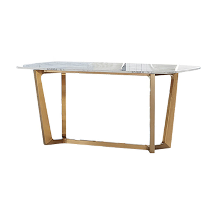 Glam 1/4/5/6/7 Pieces Dining Set Marble Dining Table Set for Dining Areas White 70.9"L x 35.4"W Clearhalo 'Dining Room Sets' 'Dining Tables & Seating' 'dining_room_set' 'furn' 'furn_dining_room_set' 'Furniture' 'furniture_dining_room_set' 'Kitchen & Dining Furniture' 4769763