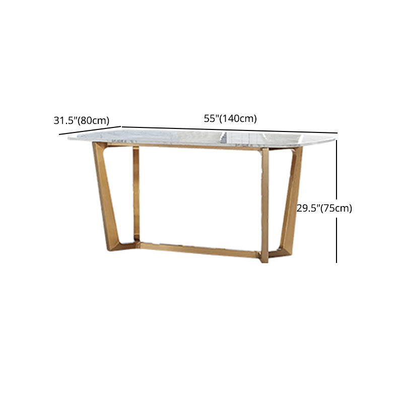 Glam 1/4/5/6/7 Pieces Dining Set Marble Dining Table Set for Dining Areas Clearhalo 'Dining Room Sets' 'Dining Tables & Seating' 'dining_room_set' 'furn' 'furn_dining_room_set' 'Furniture' 'furniture_dining_room_set' 'Kitchen & Dining Furniture' 4769770