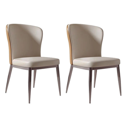 Nordic 1/2/5/6/7 Pieces Dining Set Sintered Stone Dining Table with Leather Chairs 2 White Chairs Clearhalo 'Dining Room Sets' 'Dining Tables & Seating' 'dining_room_set' 'furn' 'furn_dining_room_set' 'Furniture' 'furniture_dining_room_set' 'Kitchen & Dining Furniture' 4769773