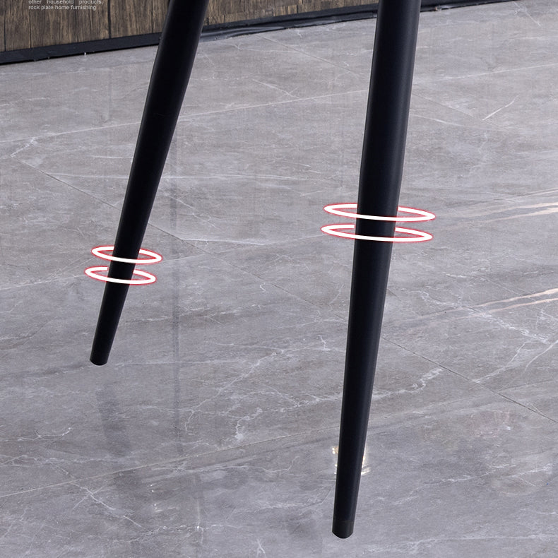 Modern 1/4/7 Pieces Dinette Set with Grey Sintered Stone Top Rectangle Dining Table Set Clearhalo 'Dining Room Sets' 'Dining Tables & Seating' 'dining_room_set' 'furn' 'furn_dining_room_set' 'Furniture' 'furniture_dining_room_set' 'Kitchen & Dining Furniture' 4769801