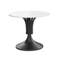 Round Luxury Style Dining Table Fixed Table with Sintered Stone Black Without Chairs Clearhalo 'Dining Tables & Seating' 'Dining Tables' 'dining_table' 'furn' 'furn_dining_table' 'Furniture' 'furniture_dining_table' 'Kitchen & Dining Furniture' 'kitchen' 'kitchen_dining_table' 4769873