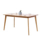 Modern Oak Wood Table for Restaurant Rectangle Dining Table with 4 Legs Without Chairs Clearhalo 'Dining Tables & Seating' 'Dining Tables' 'dining_table' 'furn' 'furn_dining_table' 'Furniture' 'furniture_dining_table' 'Kitchen & Dining Furniture' 'kitchen' 'kitchen_dining_table' 4769915