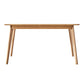 Modern Oak Wood Table for Restaurant Rectangle Dining Table with 4 Legs 51.2"L x 31.5"W x 29.5"H Without Chairs Clearhalo 'Dining Tables & Seating' 'Dining Tables' 'dining_table' 'furn' 'furn_dining_table' 'Furniture' 'furniture_dining_table' 'Kitchen & Dining Furniture' 'kitchen' 'kitchen_dining_table' 4769919