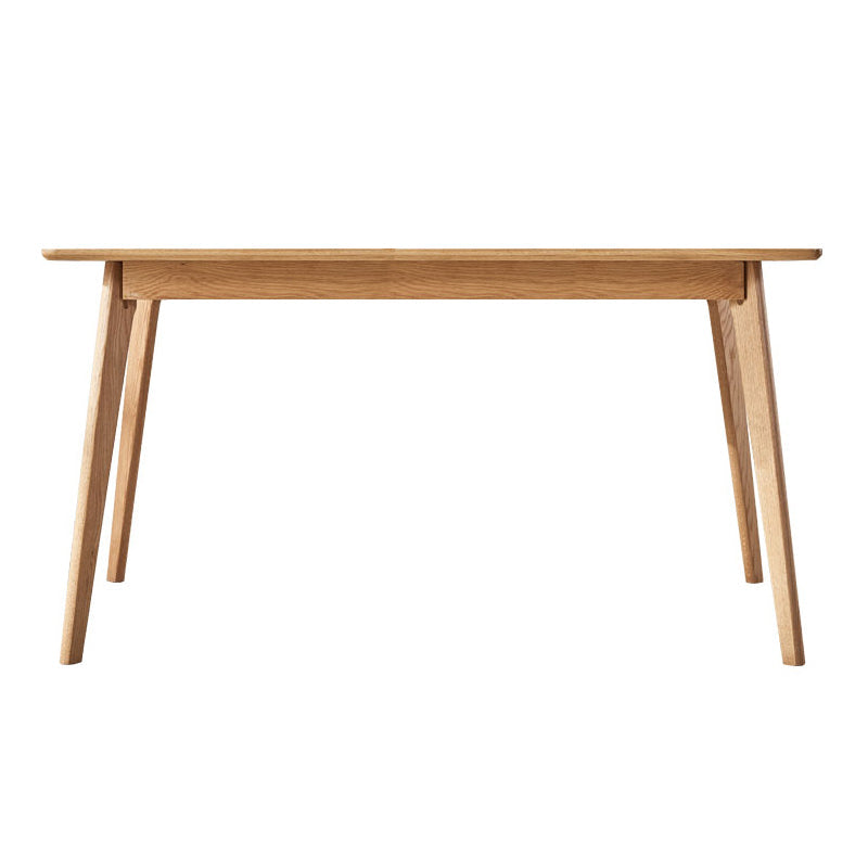 Modern Oak Wood Table for Restaurant Rectangle Dining Table with 4 Legs 51.2"L x 31.5"W x 29.5"H Without Chairs Clearhalo 'Dining Tables & Seating' 'Dining Tables' 'dining_table' 'furn' 'furn_dining_table' 'Furniture' 'furniture_dining_table' 'Kitchen & Dining Furniture' 'kitchen' 'kitchen_dining_table' 4769919