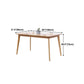 Modern Oak Wood Table for Restaurant Rectangle Dining Table with 4 Legs Clearhalo 'Dining Tables & Seating' 'Dining Tables' 'dining_table' 'furn' 'furn_dining_table' 'Furniture' 'furniture_dining_table' 'Kitchen & Dining Furniture' 'kitchen' 'kitchen_dining_table' 4769924