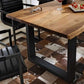 Industrial Pine Wood Table for Restaurant Dining Table with Double Pedestal Clearhalo 'Dining Tables & Seating' 'Dining Tables' 'dining_table' 'furn' 'furn_dining_table' 'Furniture' 'furniture_dining_table' 'Kitchen & Dining Furniture' 'kitchen' 'kitchen_dining_table' 4769945