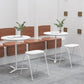 Metal Modern Round Dining Table Pine Wood Top Table for Kitchen Clearhalo 'Dining Tables & Seating' 'Dining Tables' 'dining_table' 'furn' 'furn_dining_table' 'Furniture' 'furniture_dining_table' 'Kitchen & Dining Furniture' 'kitchen' 'kitchen_dining_table' 4769963