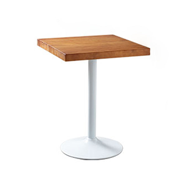 Metal Industrial Indoor Table Pine Solid Wood Top Table for Dining Room Square 27.6"L x 27.6"W x 29.5"H Without Chairs Clearhalo 'Dining Tables & Seating' 'Dining Tables' 'dining_table' 'furn' 'furn_dining_table' 'Furniture' 'furniture_dining_table' 'Kitchen & Dining Furniture' 'kitchen' 'kitchen_dining_table' 4769971