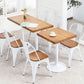 Metal Industrial Indoor Table Pine Solid Wood Top Table for Dining Room Clearhalo 'Dining Tables & Seating' 'Dining Tables' 'dining_table' 'furn' 'furn_dining_table' 'Furniture' 'furniture_dining_table' 'Kitchen & Dining Furniture' 'kitchen' 'kitchen_dining_table' 4769974