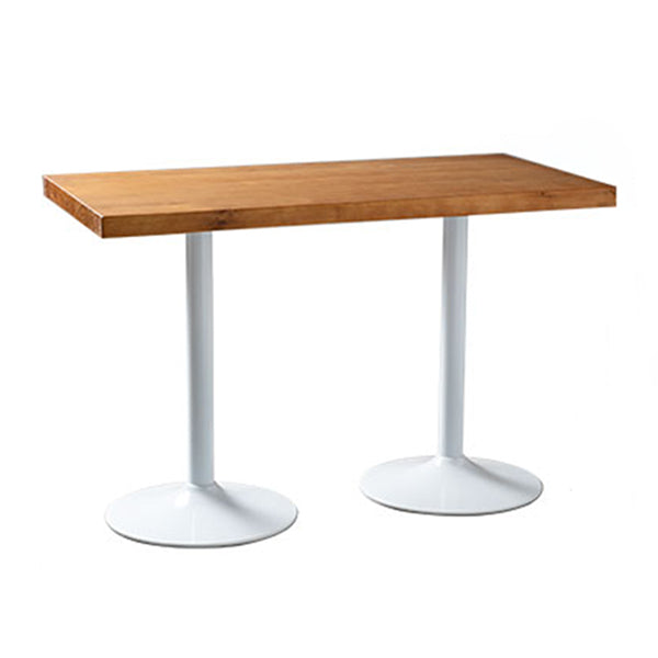 Metal Industrial Indoor Table Pine Solid Wood Top Table for Dining Room Rectangle 47.2"L x 23.6"W x 29.5"H Without Chairs Clearhalo 'Dining Tables & Seating' 'Dining Tables' 'dining_table' 'furn' 'furn_dining_table' 'Furniture' 'furniture_dining_table' 'Kitchen & Dining Furniture' 'kitchen' 'kitchen_dining_table' 4769975
