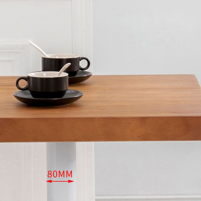 Metal Industrial Indoor Table Pine Solid Wood Top Table for Dining Room Clearhalo 'Dining Tables & Seating' 'Dining Tables' 'dining_table' 'furn' 'furn_dining_table' 'Furniture' 'furniture_dining_table' 'Kitchen & Dining Furniture' 'kitchen' 'kitchen_dining_table' 4769977
