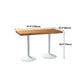 Metal Industrial Indoor Table Pine Solid Wood Top Table for Dining Room Clearhalo 'Dining Tables & Seating' 'Dining Tables' 'dining_table' 'furn' 'furn_dining_table' 'Furniture' 'furniture_dining_table' 'Kitchen & Dining Furniture' 'kitchen' 'kitchen_dining_table' 4769989