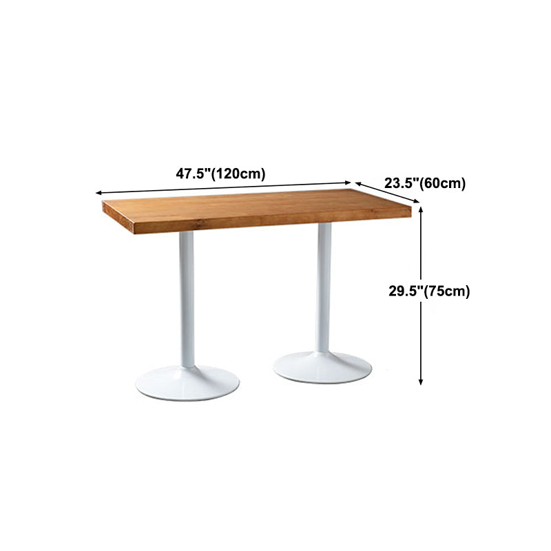 Metal Industrial Indoor Table Pine Solid Wood Top Table for Dining Room Clearhalo 'Dining Tables & Seating' 'Dining Tables' 'dining_table' 'furn' 'furn_dining_table' 'Furniture' 'furniture_dining_table' 'Kitchen & Dining Furniture' 'kitchen' 'kitchen_dining_table' 4769989