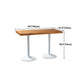 Metal Industrial Indoor Table Pine Solid Wood Top Table for Dining Room Clearhalo 'Dining Tables & Seating' 'Dining Tables' 'dining_table' 'furn' 'furn_dining_table' 'Furniture' 'furniture_dining_table' 'Kitchen & Dining Furniture' 'kitchen' 'kitchen_dining_table' 4769990