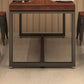 Solid Wood Dining Table Industrial Dining Table with Black Frame Clearhalo 'Dining Tables & Seating' 'Dining Tables' 'dining_table' 'furn' 'furn_dining_table' 'Furniture' 'furniture_dining_table' 'Kitchen & Dining Furniture' 'kitchen' 'kitchen_dining_table' 4769998