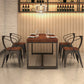Solid Wood Dining Table Industrial Dining Table with Black Frame Clearhalo 'Dining Tables & Seating' 'Dining Tables' 'dining_table' 'furn' 'furn_dining_table' 'Furniture' 'furniture_dining_table' 'Kitchen & Dining Furniture' 'kitchen' 'kitchen_dining_table' 4769999