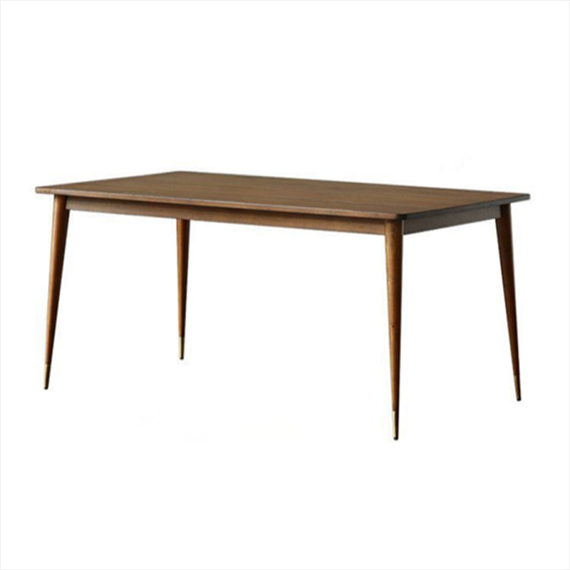 Luxury Pine Wood Table for Restaurant Rectangle Dining Table with 4 Legs Without Chairs Clearhalo 'Dining Tables & Seating' 'Dining Tables' 'dining_table' 'furn' 'furn_dining_table' 'Furniture' 'furniture_dining_table' 'Kitchen & Dining Furniture' 'kitchen' 'kitchen_dining_table' 4770011